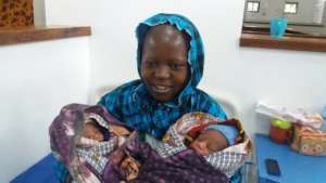 Sinyati and her twins