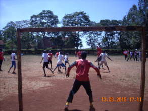 Junior boys team during a tournament