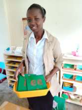 Linet with sandpaper letters