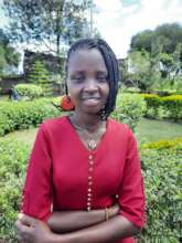 Linet at the college compound