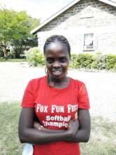 Maureen at the college compound