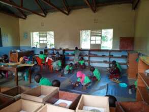 Children at Denzel's class in St. Luke's