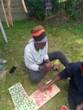 Evelyne painting materials