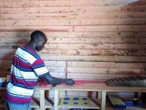 Julius in his classroom in Chesakam