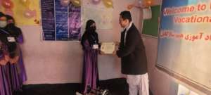 Receiving a graduation certificate