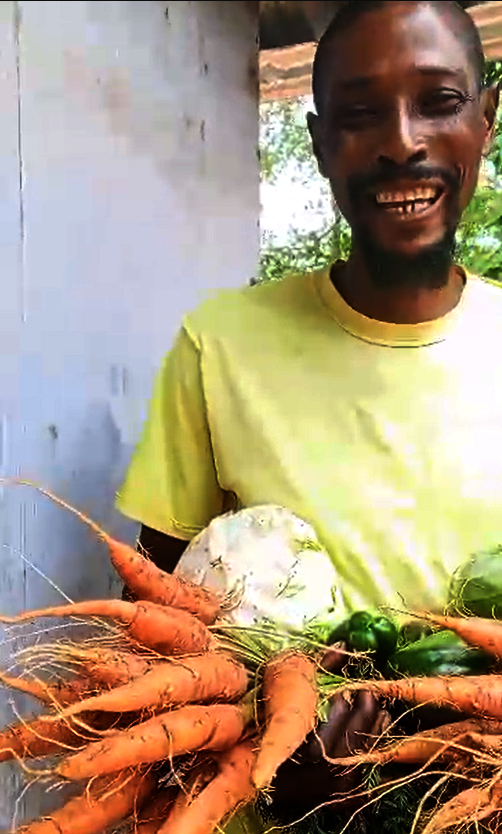 A parent in the Creole Gardens program.