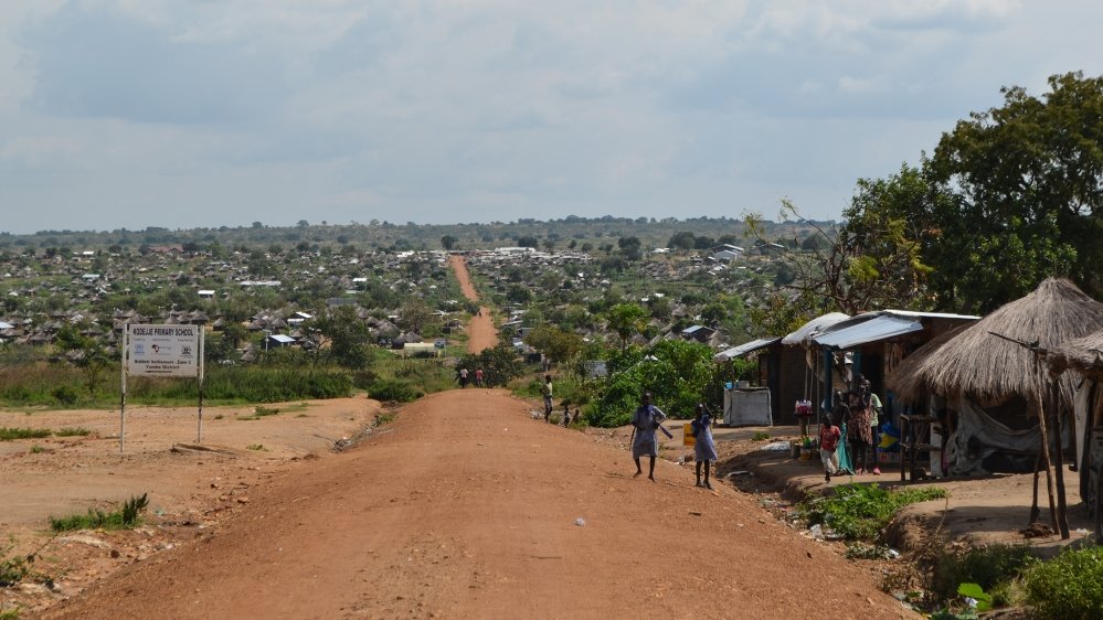 Food for children in refugee settlement Uganda