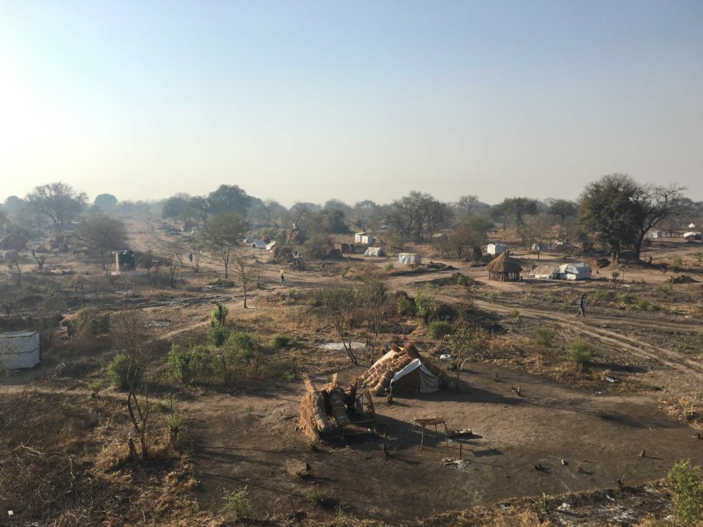 Food for children in refugee settlement Uganda
