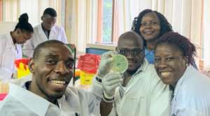 Team displaying successful phage isolation