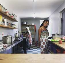 The Cafe which makes meals from the garden