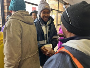 Mandela Day vegetable soup sharing