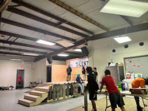 Having a great time at the Skate Bash!