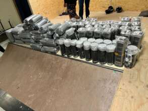 Putting together the heaters and blankets