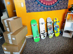 Skateboards Arriving to the Reservation!