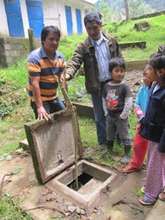 Testing for solids in the septic tank