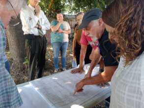 Meeting at Everhart Village site with BCBH staff