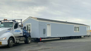 Community center being delivered to Chico