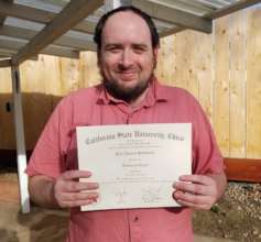 Our first Redwood Housing student Kyle graduated!