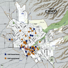 Map of community houses