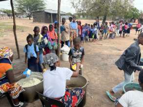 School lunch program at Chate A Primary School