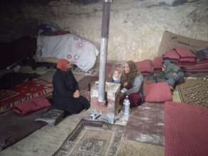 Meeting with a family who live in a cave