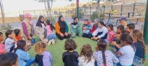 Children sharing their vision of peace
