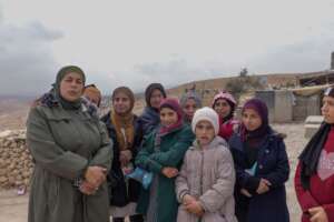 Fatma visited girls whose school was demolished