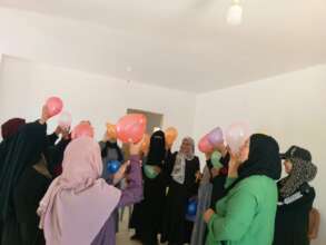 In a session with mothers