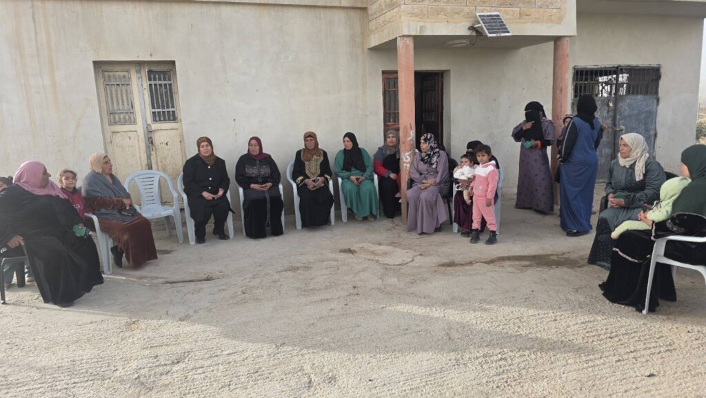 With local women in the area