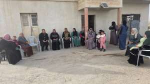 With local women in the area