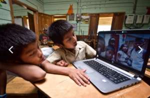 students at indigenous school