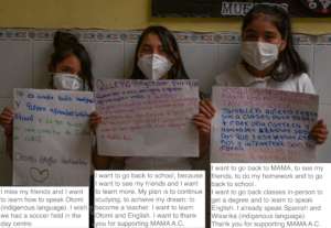 Three girls have a message to you. Have a look :-)