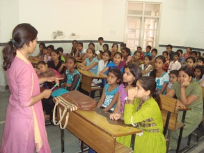 Children enjoying the story telling