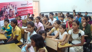 Children attending the workshop
