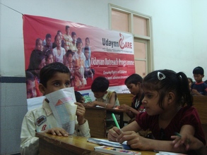 Children at a workshop