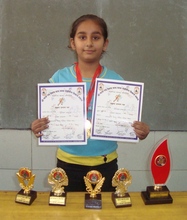 Deepika stood first in her class