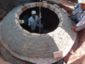 Construction of Fixed Dome Biogas Digester