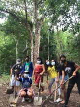 Young people, gardening project.