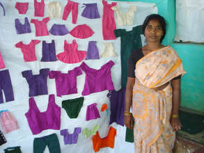 stiched clothes by single woman