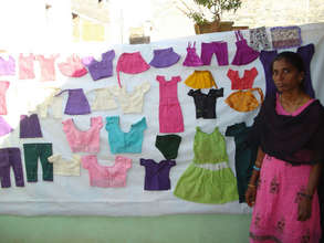 A destitute minority women at skills training