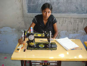 a dalit adolescent girls learns skills training