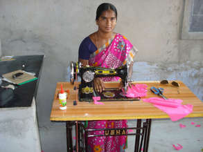 a deserted woman learning skills training