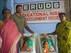 50Kg Rice Bags Distribution to Dalit poor women