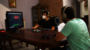 Recording session in El Salvador