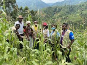 CHF team visiting the farm