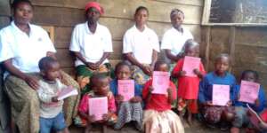 clothes and note books for the children