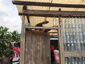 Our sponsored students learning how to build