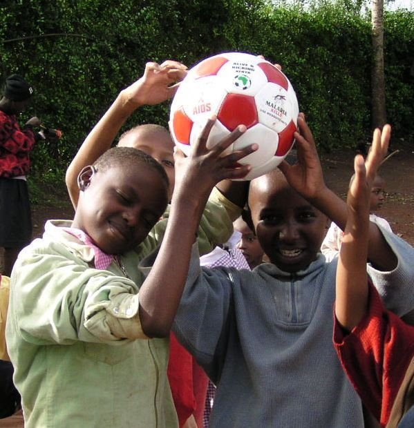 Donate African made balls to children in Africa
