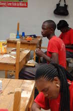 Stitching balls at Lusaka stitching centre