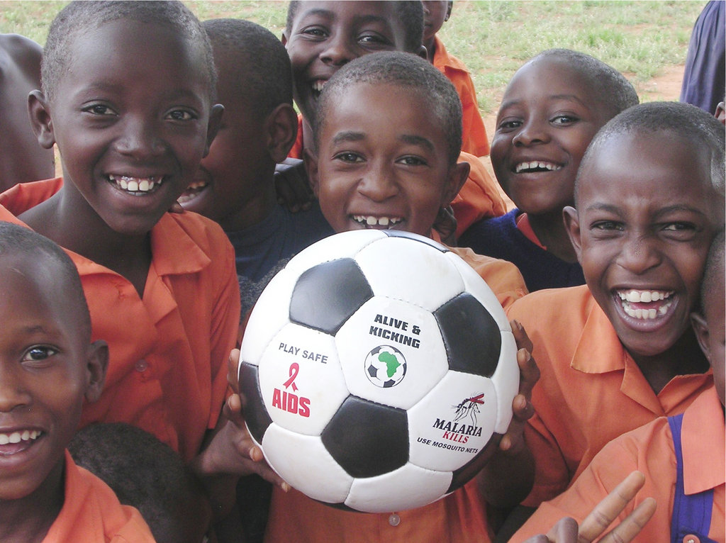 Donate African made balls to children in Africa
